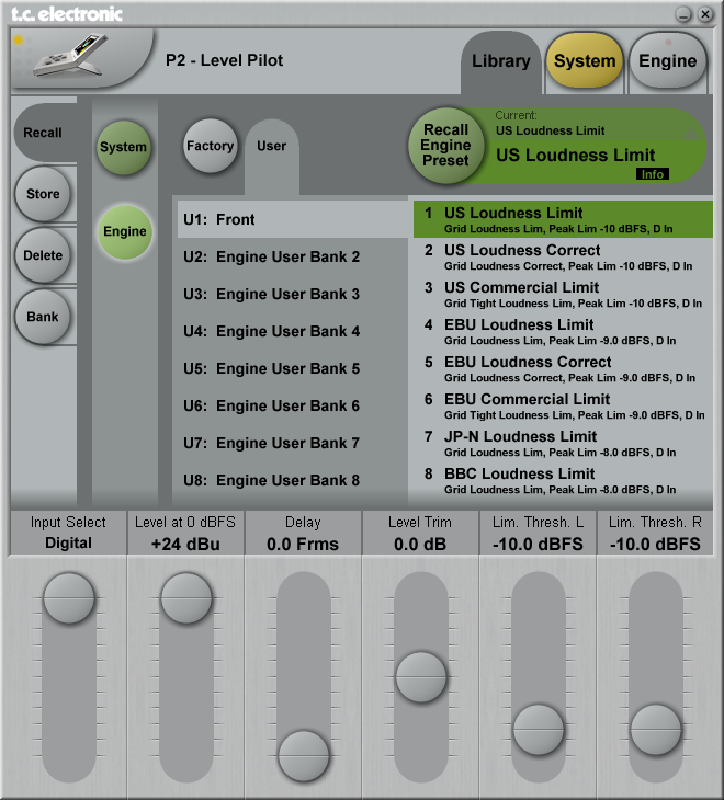 TC Electronic P2 Level Pilot Broadcast Loudness Controller 5
